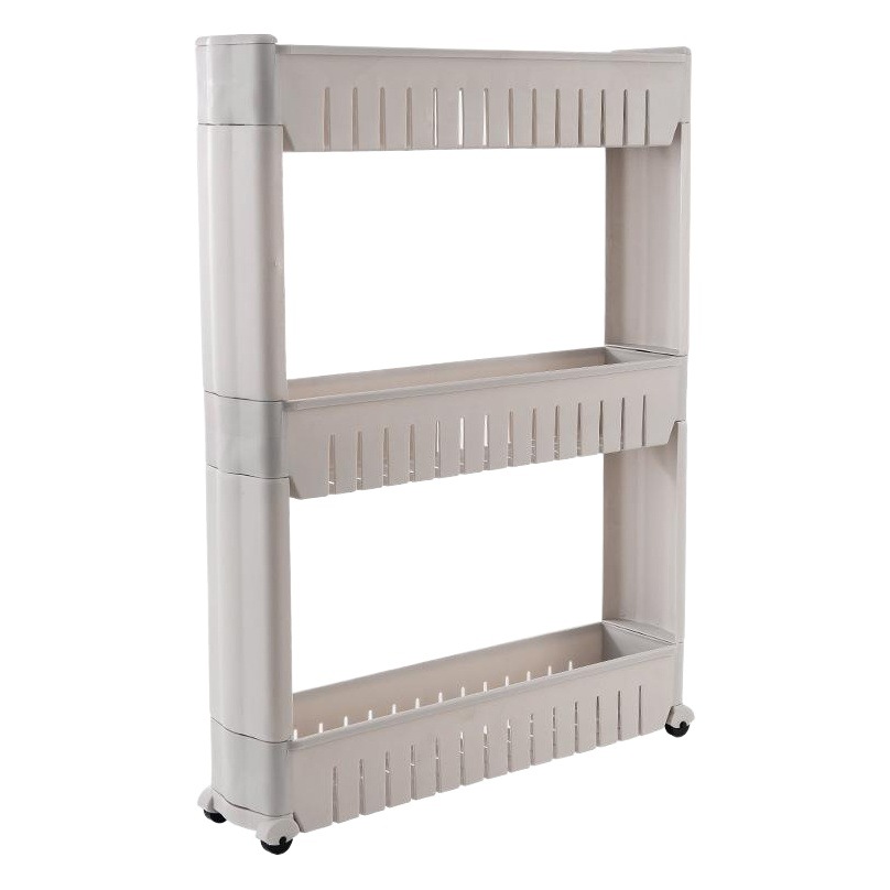 Estante organizador de plástico multiusos, ideal para cocina, baño o sala, diseño de varias capas