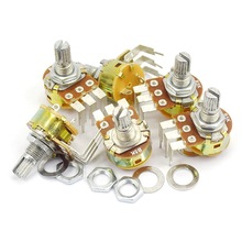 电位器带开关WH148 B500K B10K B50K B100K弯脚调光开关柄长15mm