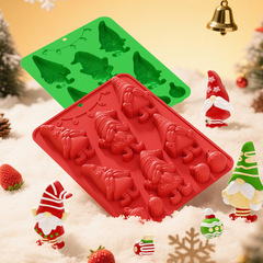新しいクリスマスシリーズクリスマスツリーチョコレートムース食品グレードのシリコーン型簡単に離型できるケーキ型