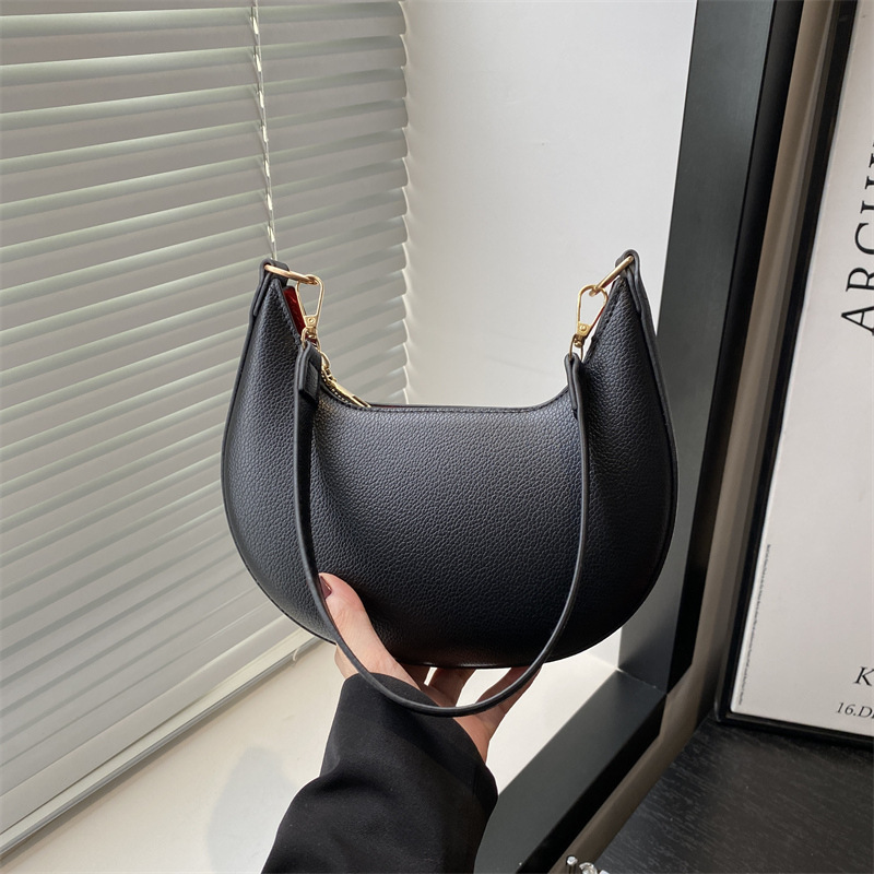 New Style Underarm Bag, Retro Comfortable Handbag, Crescent Bag, Korean Style Versatile Fashion Women's Bag, Niche Shoulder Bag New Style Underarm Bag, Retro Comfortable Handbag, Crescent Bag, Korean Style Versatile Fashion Women's Bag, Niche Shoulder Bag