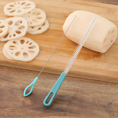 Washing lotus root brush, decorating mouth brush, cleaning bottle, water cup, straw brush, lotus root hole multi-functional cleaning brush, kitchen brush
