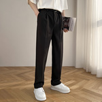 2025夏男装西裤男士休闲西裤纯色宽松男式西装裤子直筒垂感西裤