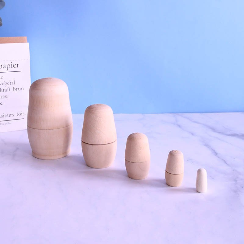 TW-B0505 muñeca matrioska embrión blanco