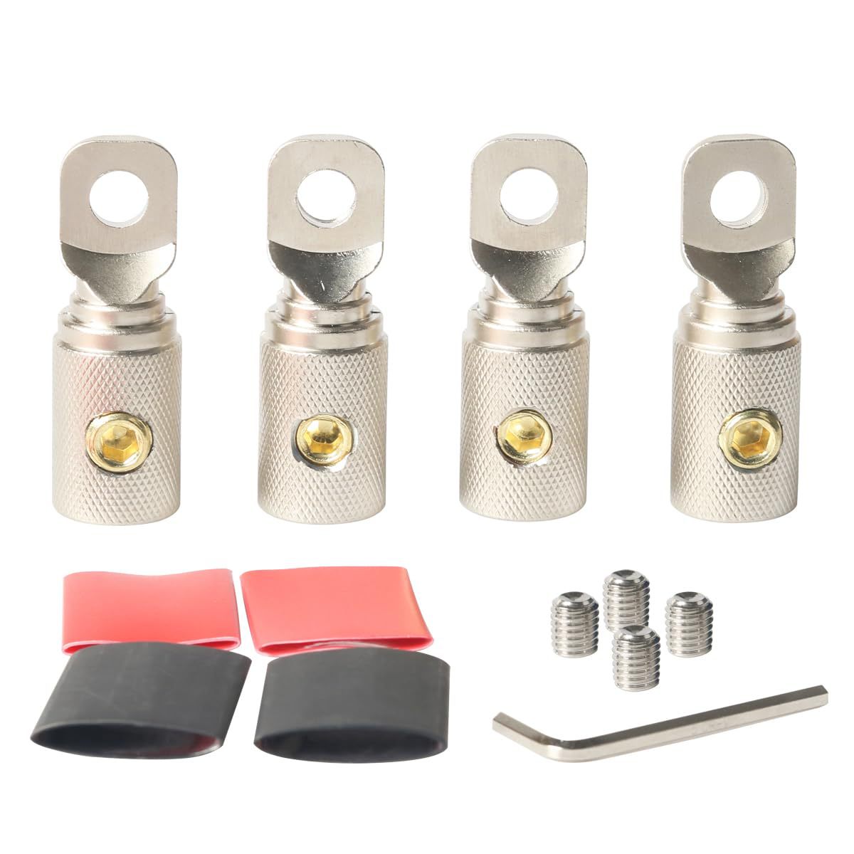 0 Gauge Wire Terminal Connector 5\/16 Ring Wiring Connectors