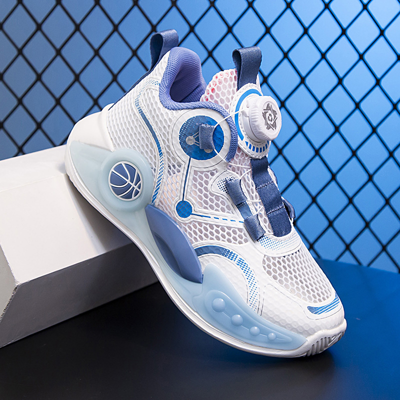 Zapatillas de baloncesto para niños, zapatillas de deporte para niños, zapatillas de baloncesto para niños, zapatillas de deporte para niños de mediana edad, zapatillas de deporte de entrenamiento de combate real para jóvenes