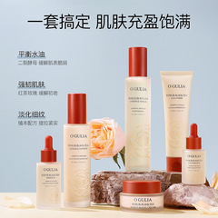 阿古麗婭玫瑰紅茶潤澤保濕六件套秋冬護膚品滋潤保濕套裝批發