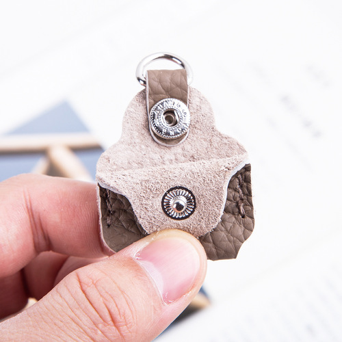 Export Import Creative Handmade Key Handle Cover Head Genuine Cowhide Household Electric Bicycle Room Door Key Protector