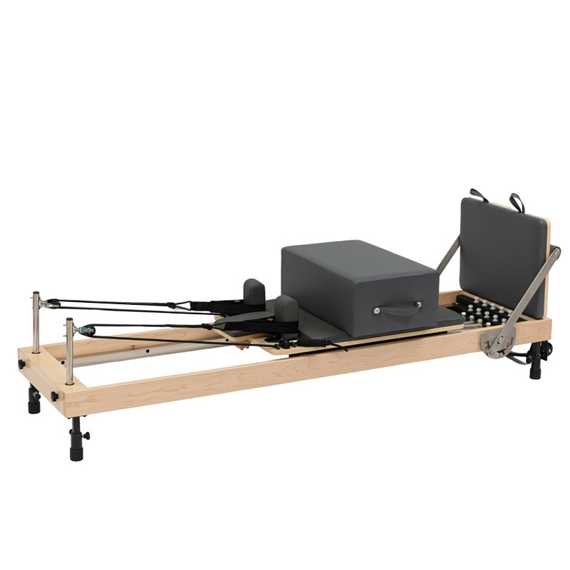 Cama central de arce, sala de pilates, gran equipo de yoga, sala de yoga en forma, cama central ajustable de pilates