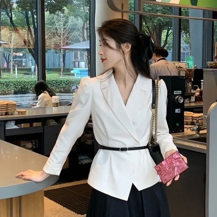 セクシーでエレガントなセレブの香りのドレススーツジャケット+女性用ミドル丈の優しいメッシュスカートスーツ|undefined