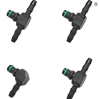 Diesel Efi Return Pipe Three-Way Connector, T-Type, Three Three-Way Connectors, One Two-Way Connector, One L-Type, One Set of Three T-Connectors and One L-Type (Oil pump, nozzle)