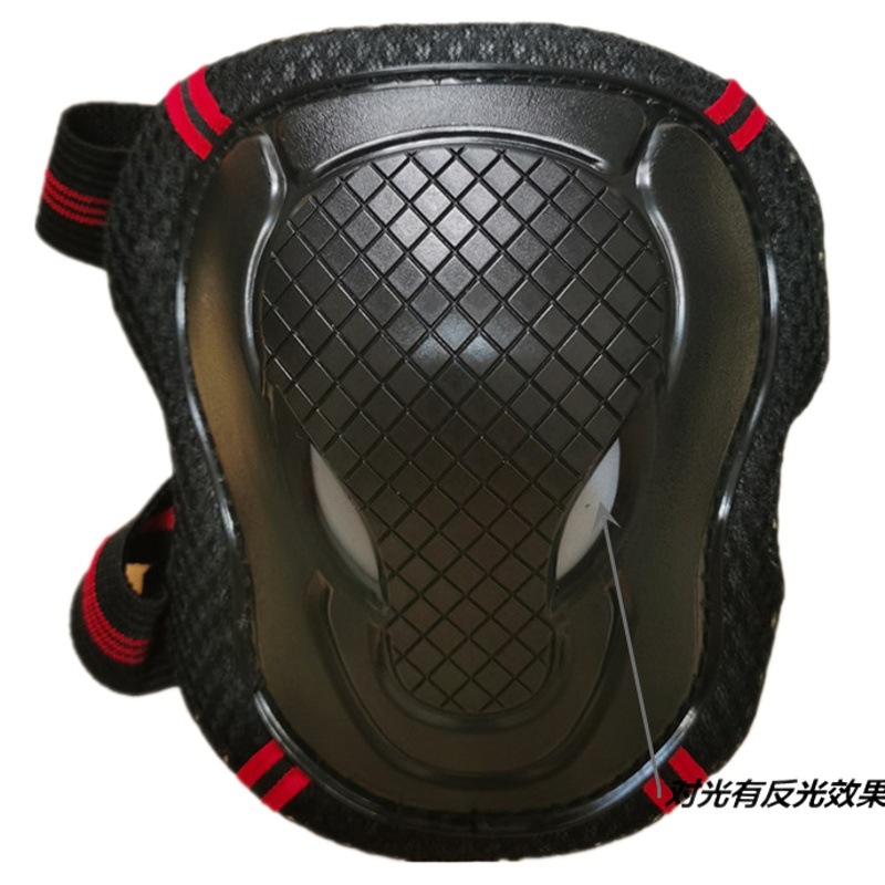 Thickened Skateboard Protective Gear Six-Piece Set Cross-Border Skateboard Head Bull Head Knee Pads Elbow Pads Palm Pads Skateboard Protective Gear Safety Plus