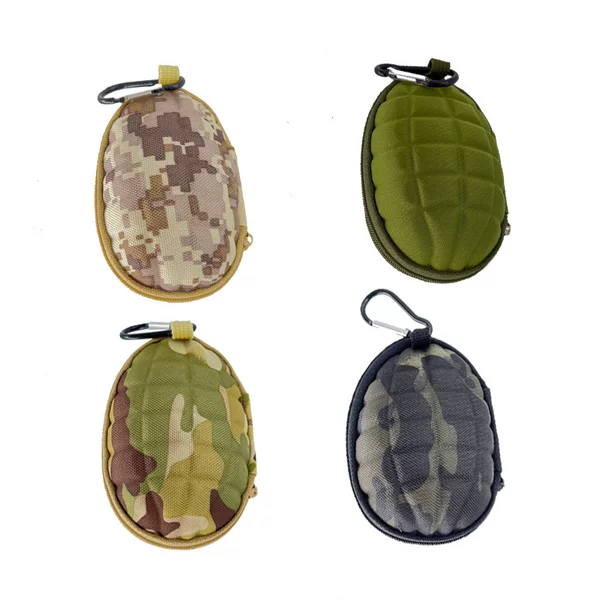 Multifunctional grenade styling coin purse grenade hanging bag key case key chain earphone bag children's wallet