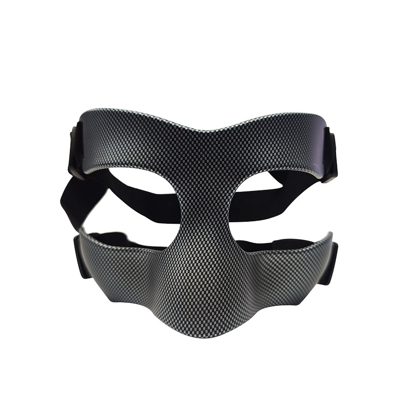 Baloncesto anticolisión máscara nasal malla negra adultos hombres y mujeres fútbol voleibol competencia mascarilla deportiva equipo de protección