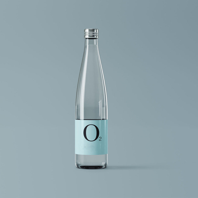 厂家批发500毫升矿泉水瓶子同款依云330ml玻璃瓶带盖可印logo