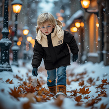 跨境外贸2025儿童绒丝羽丝服男女童冲锋衣外套中大童装户外装加厚