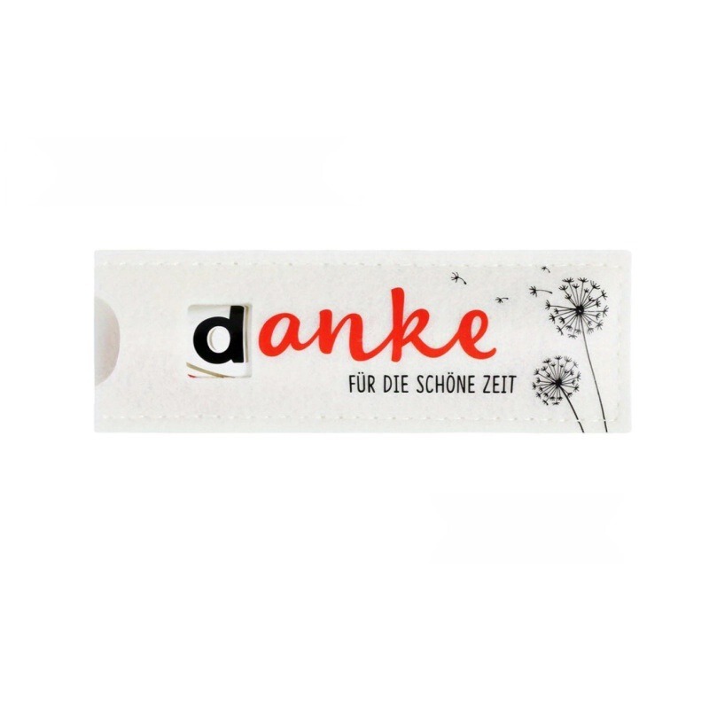 爆款跨境“Danke”感谢设计的毛毡袋礼盒装饰蝴蝶与心形图案可定|undefined