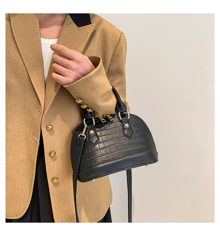 Stone Pattern Shell Messenger Bag Stylish Women's Shoulder Bag_voghion.com
