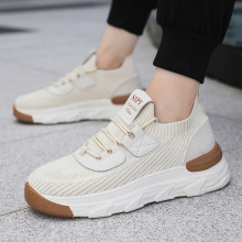 2025年春夏新款男士跑步鞋透气软底百搭老爹鞋厚底增高运动鞋潮男