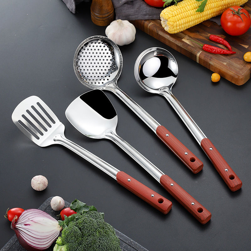 不锈钢锅铲漏勺子汤勺煎铲饭勺炒菜锅铲子厨房家用品厨具大全套装