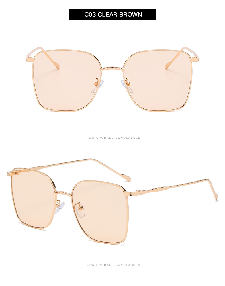 45g Weight Sunglasses Classification UV400 Protection Lens Material Outdoor Occasion Metal Material Geometric Pattern Unisex Gender Fashion Style Pink, Purple, Green, Gold, Black Color Fashion Geometric UV400 Protection Women's Sunglasses 7