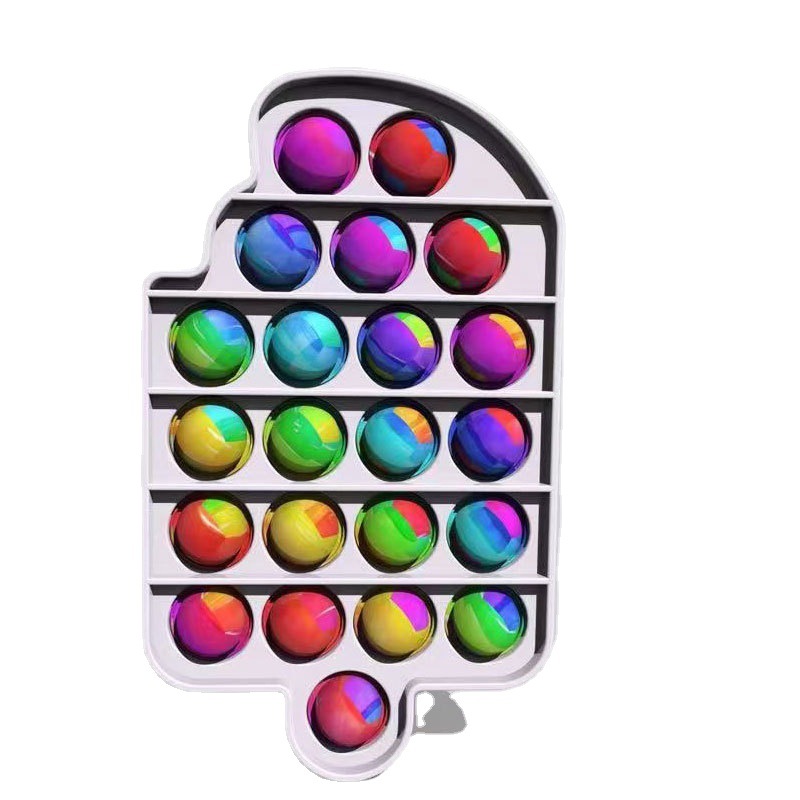 Los niños de educación temprana silicona presionando helado práctica mano sensorial fina formación juguete dedo burbuja música