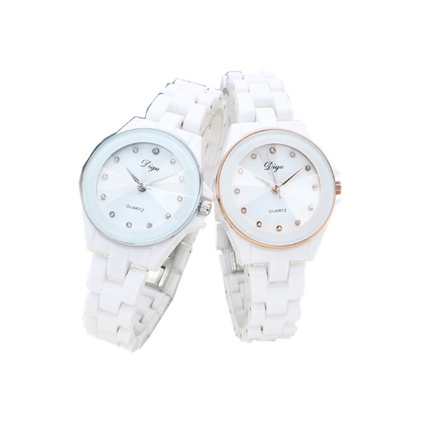 Classic trend fashionable waterproof white quartz women's watch