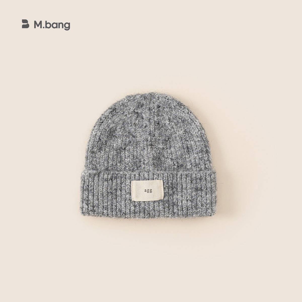 Yubao niños INS etiqueta de tela mixta sombrero de punto otoño invierno niñas sombrero frío sombrero de etiqueta de letras extranjeras