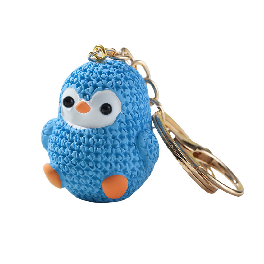 Cute Penguin Resin Women's Bag Pendant Keychain display picture 16