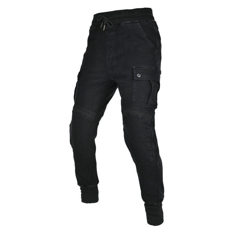 Pantalones de montar motocicleta casual motocicleta kevlar resistente a la caída a prueba de viento jeans pantalones roscados polainas pantalones de caballero hombres