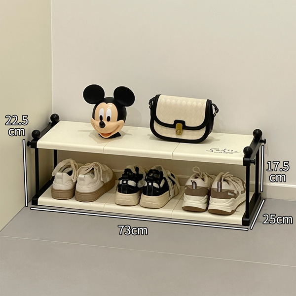 Home entrance door folding shoe rack simple door multi-layer large…