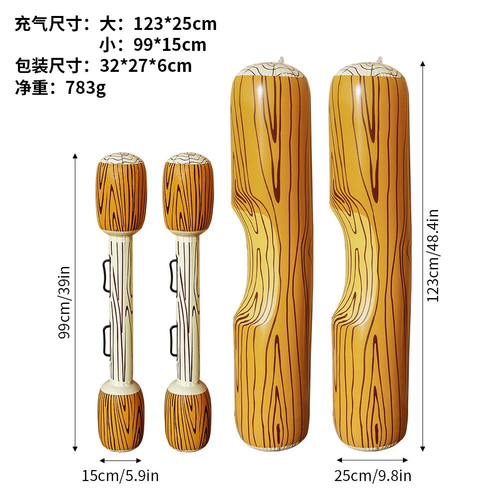 Two big and two small wood grains