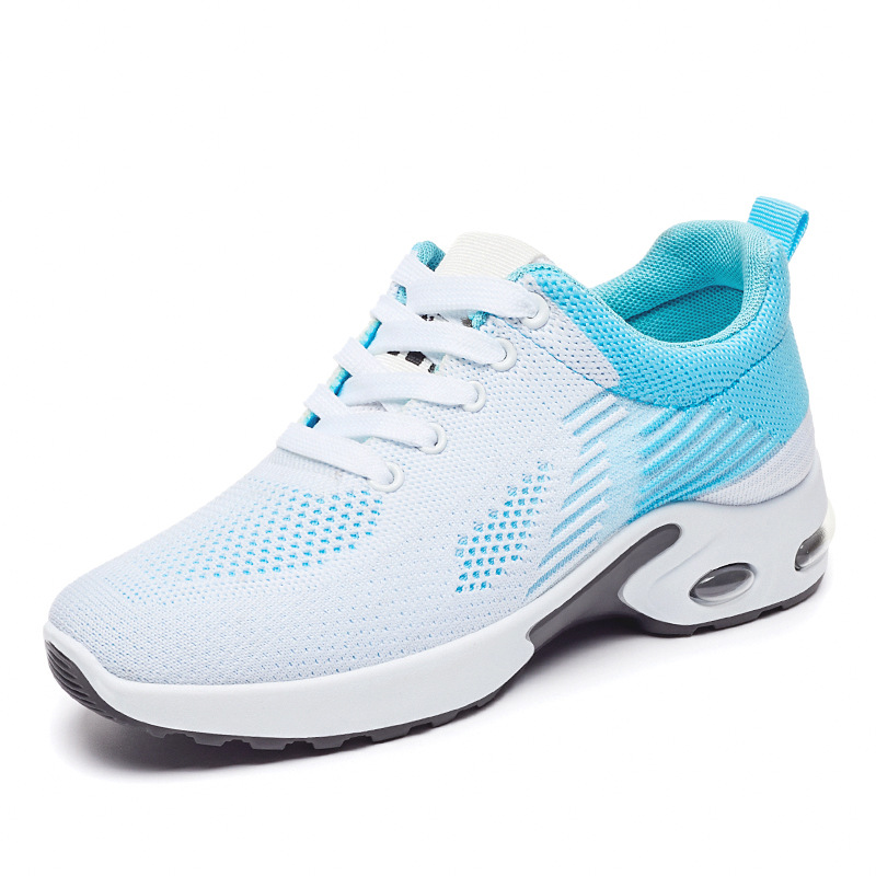 Zapatos deportivos para mujer, nuevo estilo de verano, zapatos de mujer transpirables de malla tejida, zapatos casuales modernos y versátiles, zapatos para correr transfronterizos para mujer