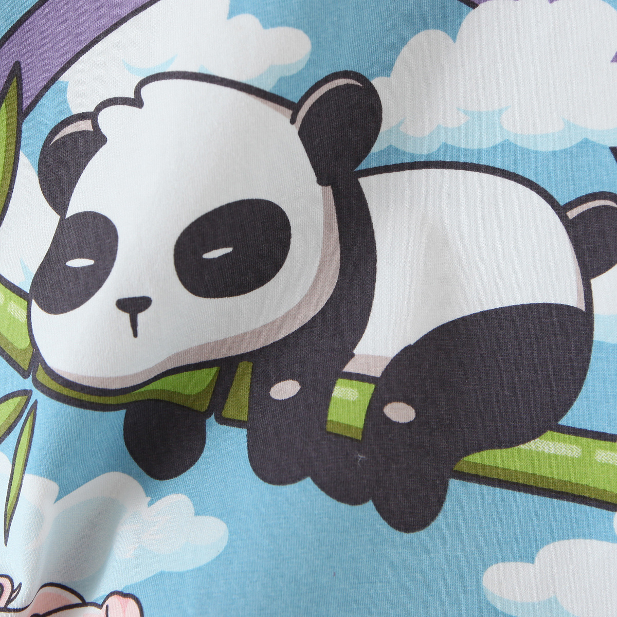 Rainbow Panda Pig Printed Short-Sleeved T-Shirt NSXFL101862