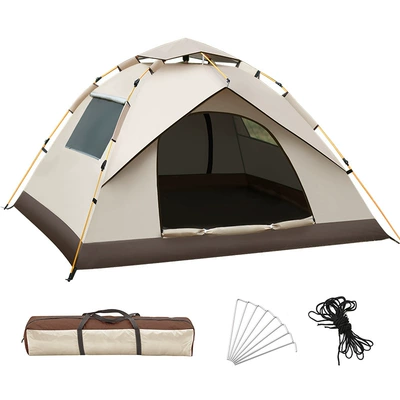 Factory In-Stock Tents, Outdoor, Avtomobil dam çadırları - upgraded-quicksand-gold-two-doors-and-two-windows-double