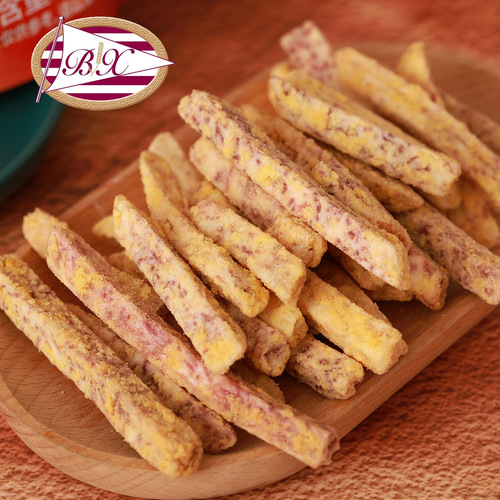 Boxiang BX Thai-style taro strips 100g bagged children's delicious Internet celebrity snacks taro dried fruit and vegetable crisps