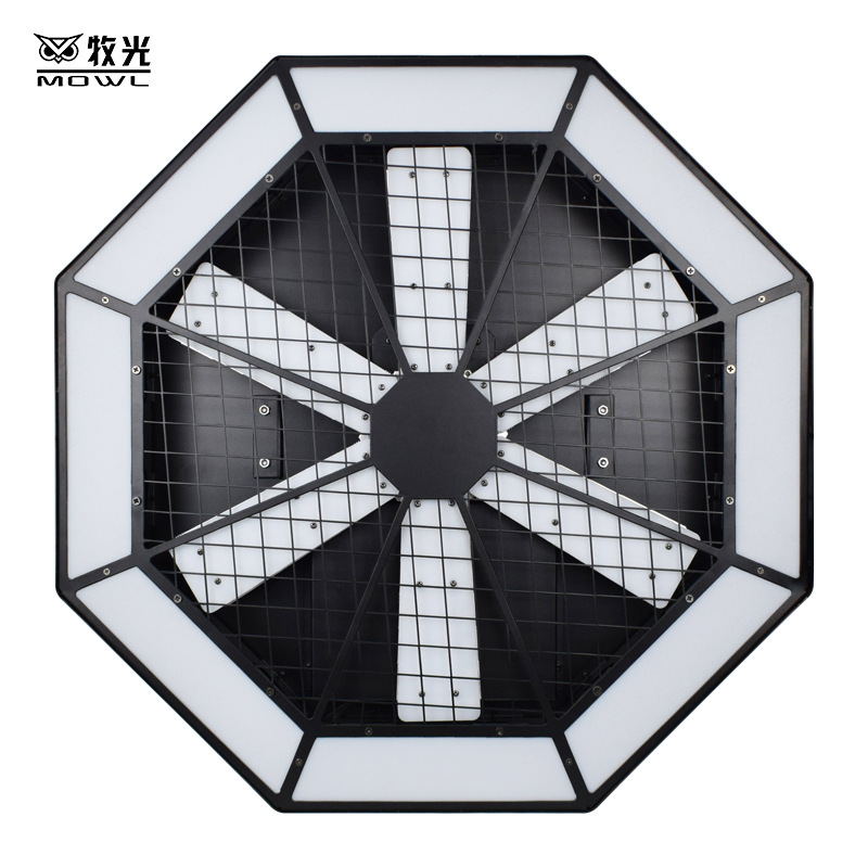 Luz de escenario LED matriz de luz de fondo haz de luz rendimiento barra de la boda molino de viento luz giratoria tira de luz teñida