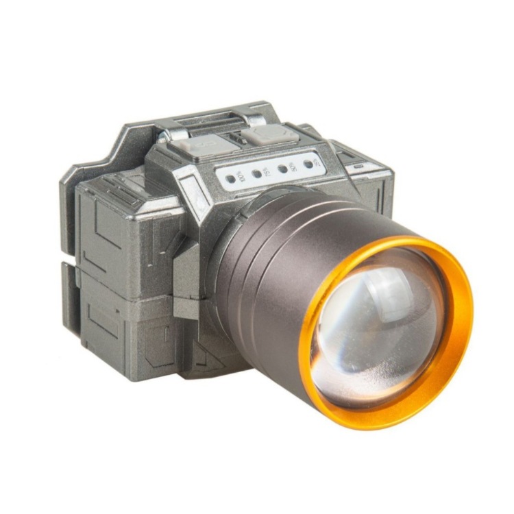 Far and near adjustable zoom high-brightness LED headlamp for outdoor fishing, adventure, camping, rechargeable, super bright, far and near