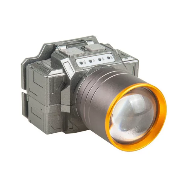 Far and near adjustable zoom high-brightness LED headlamp for outdoor fishing, adventure, camping, rechargeable, super bright, far and near