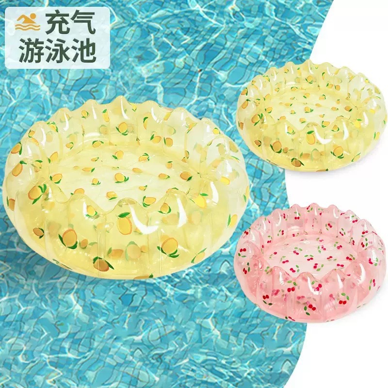 Shuituo Household Children's Swimming Pool Outdoor Inflatable Pool Cherry Children's Water Play Toy Pool Small Ocean Ball