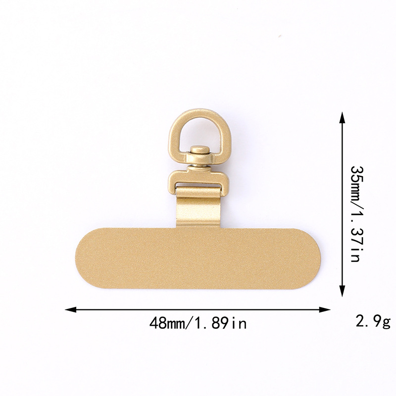 Nuevas juntas de teléfonos móviles tarjetas de acero inoxidable de metal 360 grados clip giratorio anti-perdida juntas de cuerda de teléfono móvil