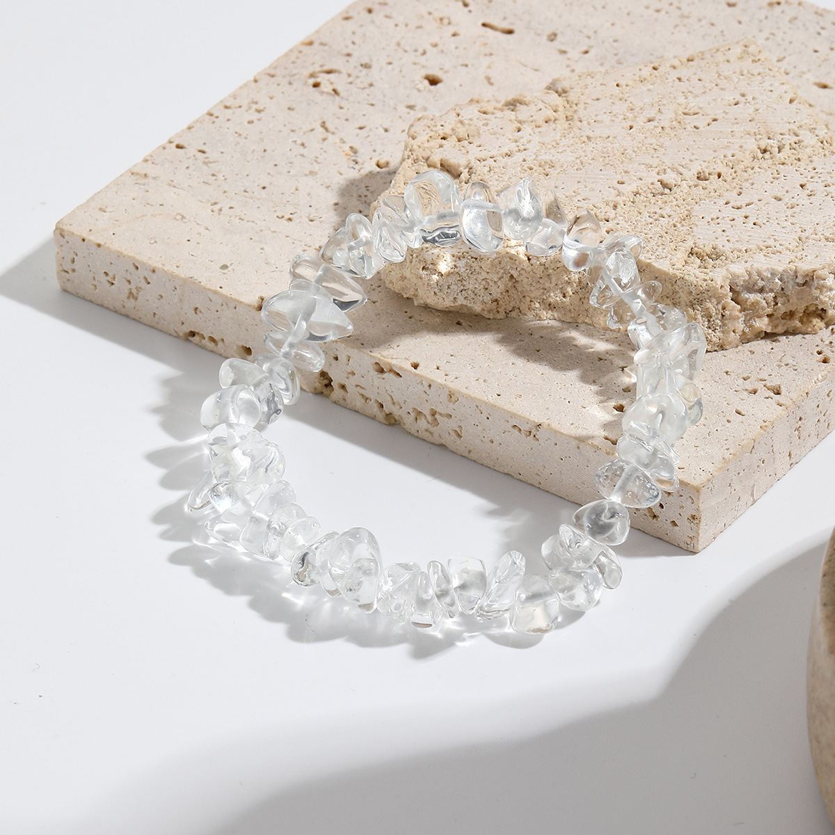 jewelry Bohemian colored gravel bracelet jewelry natural stone bracelet_voghion.com