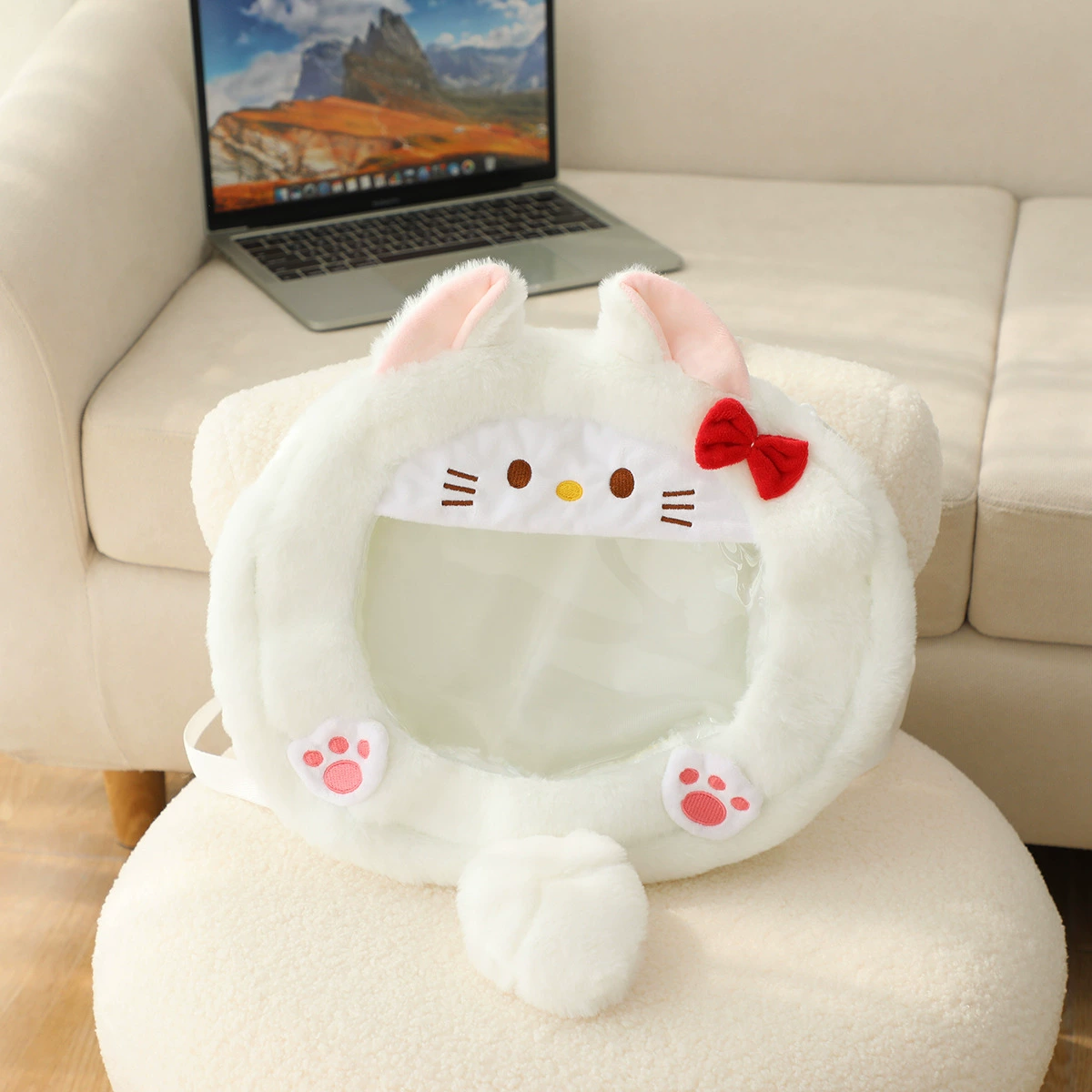 Cartoon backpack, capacious one-shoulder bag, handheld organizer bag to go out