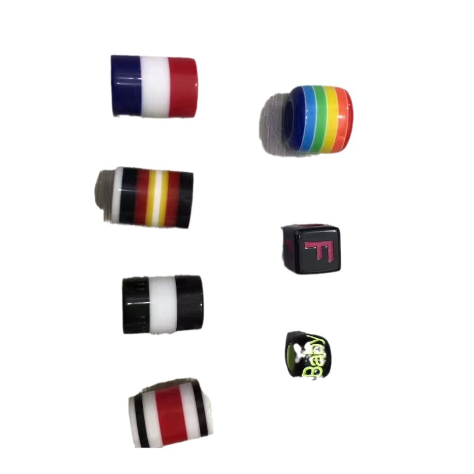 Cabeza de cuerda de resina color a través de tubos de plástico cabeza de pantalones cuerdas de zapatos cabeza de sellado cabeza de paquete DIY sombrero cabeza de cuerda accesorios de chaqueta image 6