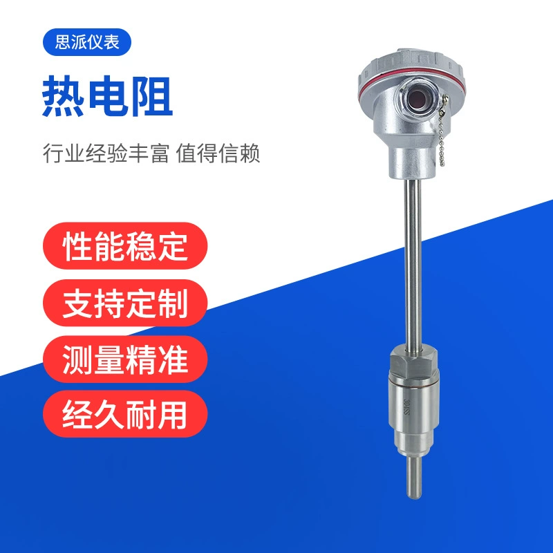 Тепловой сопротивление PT100, встроенный датчик температуры, термостойкая термопара, зонд с фиксированной резьбой, платиновый тепловой сопротивление