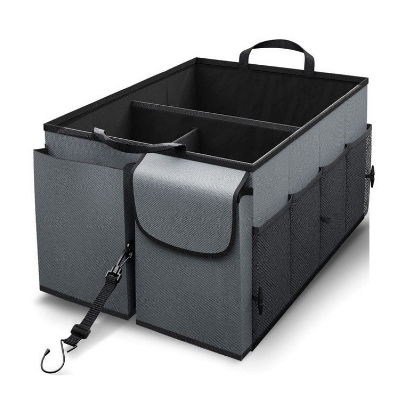 Caja de almacenamiento del maletero del automóvil Caja de almacenamiento multifuncional montada en el automóvil Caja de ordenamiento Caja de almacenamiento plegable para artículos interiores del automóvil