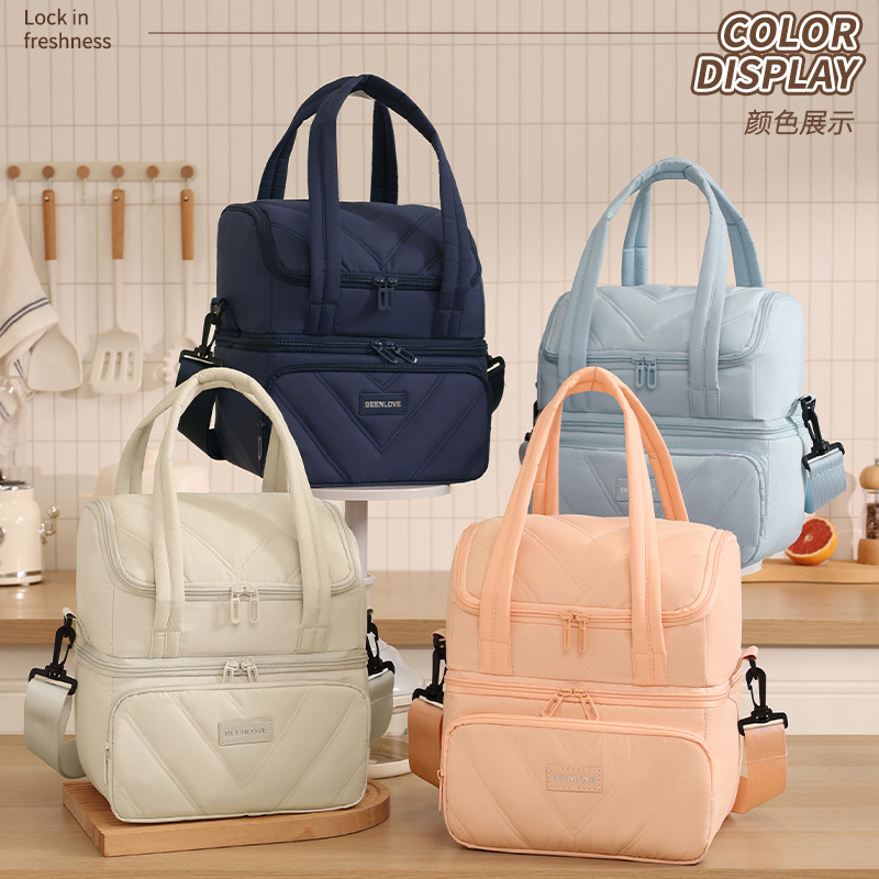 Doble capa transfronteriza picnic camping bolsa de aislamiento de gran capacidad de oficina bolsa de almuerzo bolsa de almuerzo bolsa de almuerzo