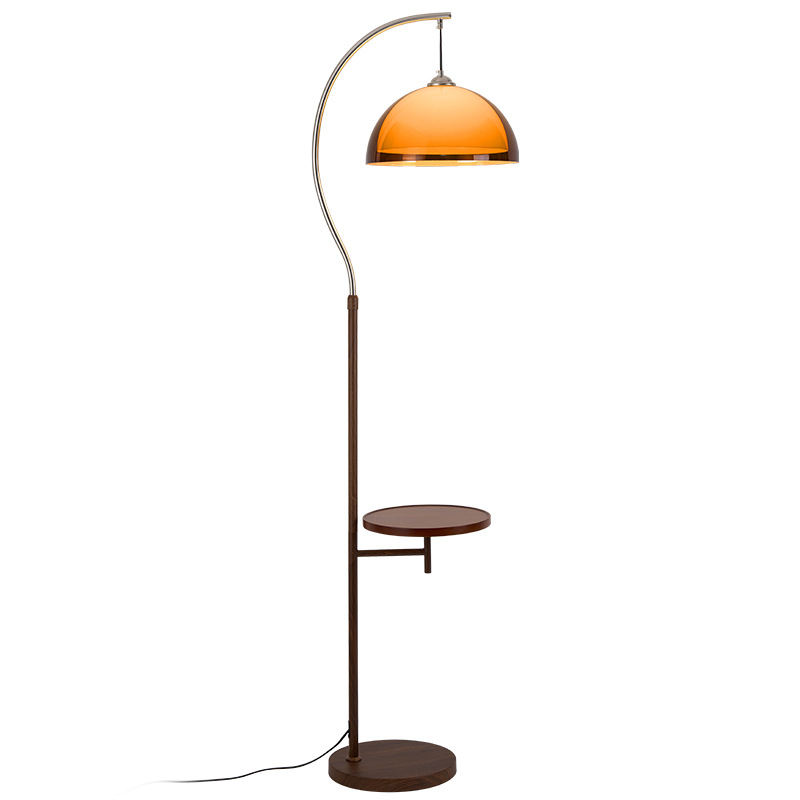 Luz de piso de la sala de estar francesa medieval luz de atmósfera de puesta de sol dormitorio cabecera retro estante de almacenamiento integrado luz de piso L535
