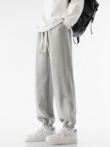 ACU Men's Wear | Hua Mian Heavyweight Sports Pants for Men, 2026 Fall/Winter, Multi-Color Fashion Brand Casual Long Pants, Loose-Fit Drawstring Sweatpants