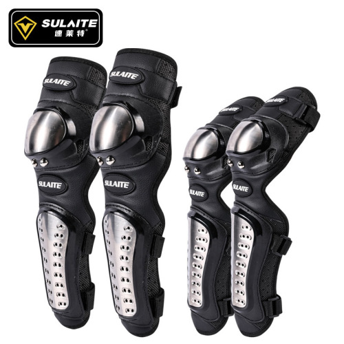 SULAITE motorcycle stainless steel knee pads and elbow pads off-road riding protective gear racing protective outdoor sports equipment