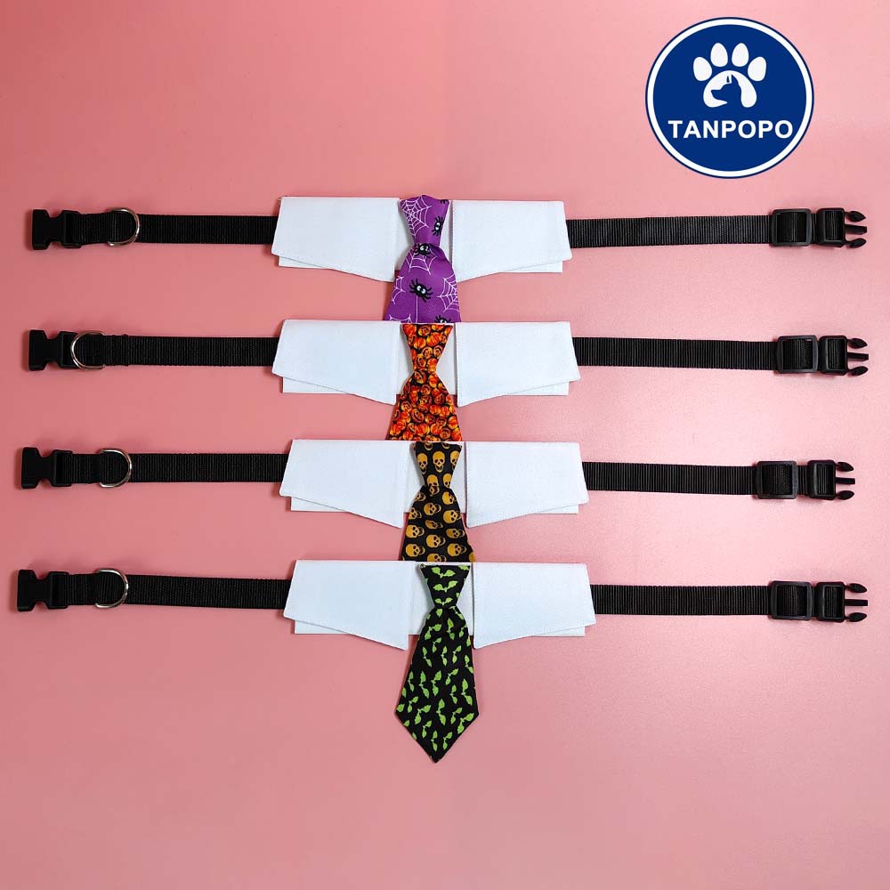 Tanpopo transfronterizo perro guapo estilo británico Halloween PET tie ropa perro corbata accesorios al por mayor